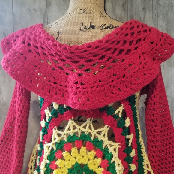 PIXIE DUSTER SWEATER HANDCRAFTED CROCHET - Picture 7 of 7